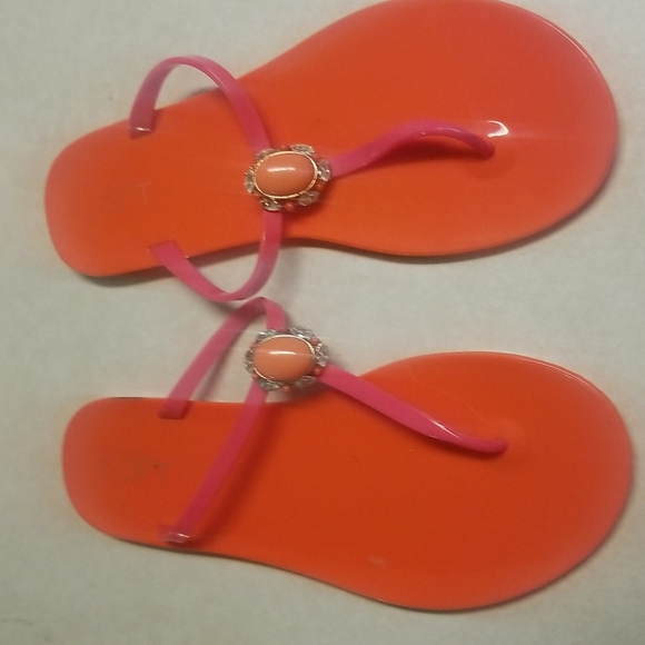 Ann Taylor Loft Jelly Slides size 10 - Picture 2 of 5
